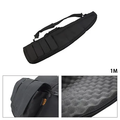 1M Tactical Hunting Shooting Padded Carry Case Air Rifle Gun Slip Bag Outdoor • £14.36