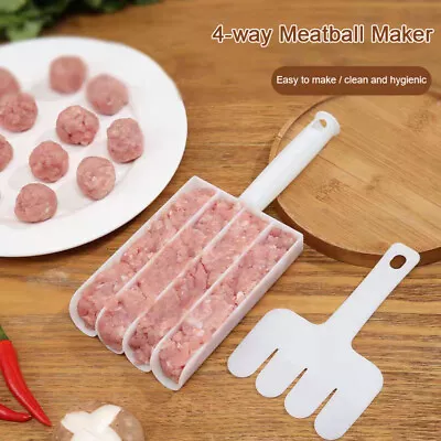 Kitchen Triple Meat Ball Maker Meat Ball Scoop With Cutting Spade BaOZ • $1.72