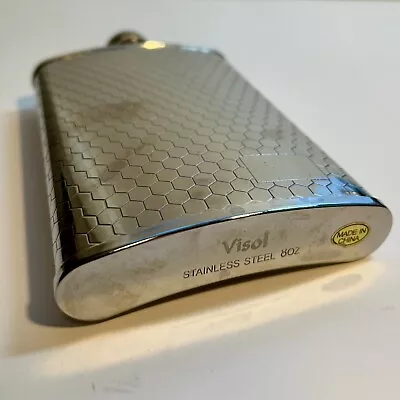 Silver Visol Flask 5.5” Tall By 3 3/4  Wide • $3.75