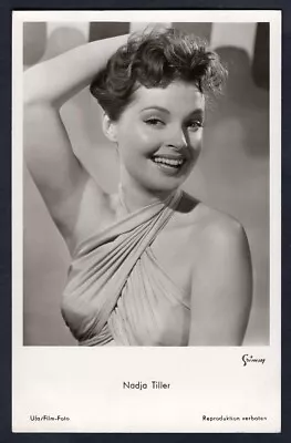 NADJA TILLER 1950s Austrian Movie Actress. Original Real Photo Postcard • $5.99