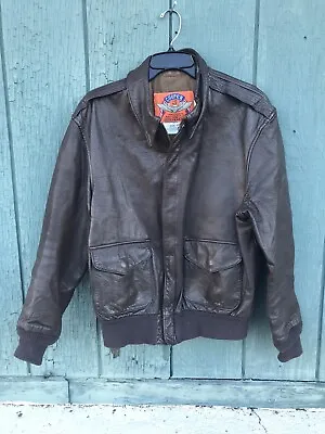 VTG Cooper Type A-2 Flight Pilot Jacket Large 42 R US Air Force 100% Goatskin • $165