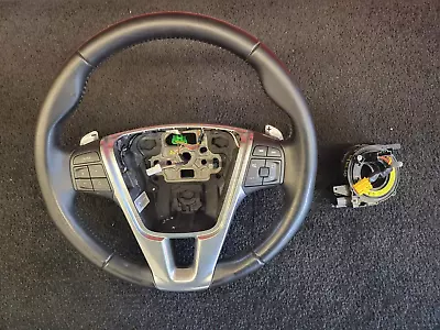 Volvo Paddle Shift Steering Wheel With Clockspring 11-18 S60 V60 XC60 • $195