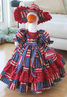 27  Concrete Goose Clothes ❤️❤️  Patriotic Flag Dress ❤️❤️  ~  Outfits By Judy • $112.50