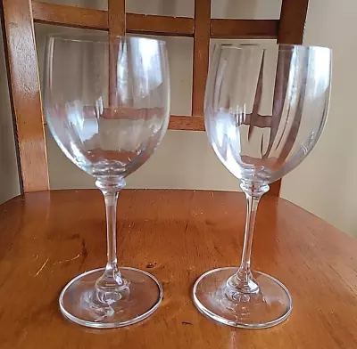 Mikasa Crystal ~ Stephanie Water Goblets ~ Set Of 2 Wine Glasses ~ 7  NOS • $39.96