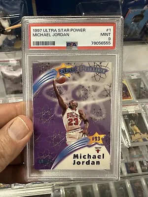 1997 Ultra Star Power 1 Michael Jordan Psa 9 • $150