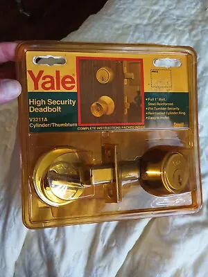 Vintage NOS Yale High Security Deadbolt    V3211a Made In USA • $25