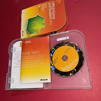 Microsoft Office Home And Student 2010 Software Family Pack Windows Used W/ Key • $22