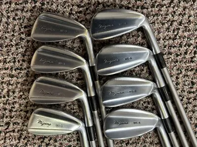 Mizuno MS-8 Iron Set 4-PW/SW Mizuno Silvex S Flex Shafts GP Tour Wrap Grips • $299.99