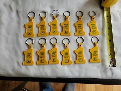 Lot Of 12 Vintage John Deere Key Chains NOS • $19.99