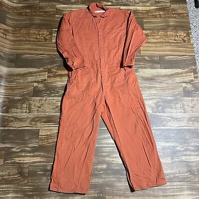 Vintage Red Kap Mens Size 46-LN Work Utility Coveralls Overalls Jumpsuit Orange • $39.99