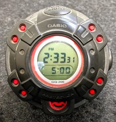 Rare CASIO GQ-200 Muscle Watch G-SHOCK  Alarm Clock Vintage Operation Confirmed • $113