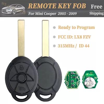 1x New Quality Replacement Car Key Fob Remote For 2005-2009 Mini Cooper • $20.45