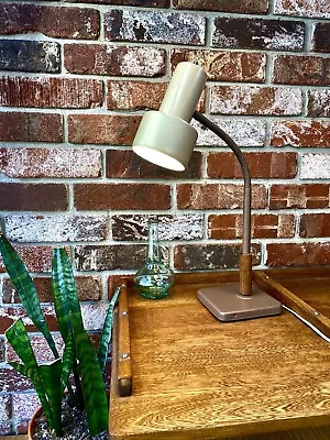 Vintage Retro Lamp Small Steam Machinist Industrial Work Light Desk Gooseneck HM • $54