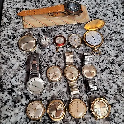 Vtg Timex Ever Swiss Arctos Russian Mens Mechanical Automatic Quartz Watch Lot • $300