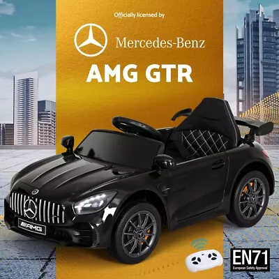 Kids Ride On Car Mercedes-Benz AMG GTR Electric Toy Cars 12V Black • $139.95