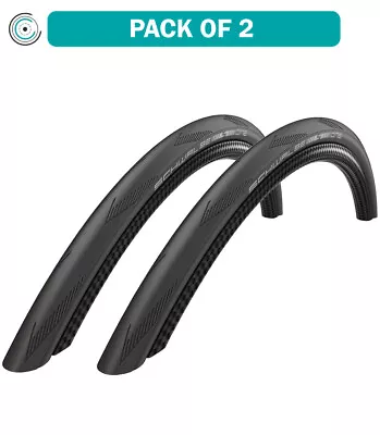 Pack Of 2 Schwalbe One Tire 700 X 25 Clincher Wire Black RaceGuard Road Bike • $86.93