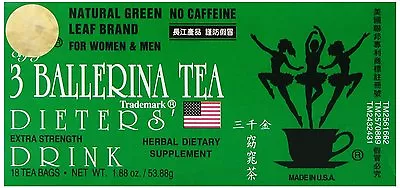 18 Bags 3 Ballerina Dieters Drink Extra Strength Tea • $6.41