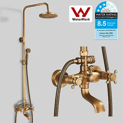 WELS Bathtub Taps Set Retro Bathroom Faucet Shower Mixer Tap System Wall Mounted • $170