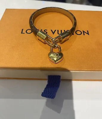 Louis Vuitton Crazy In Lock Charm Bracelet Monogram Size 17 Small With Box Gift • £235