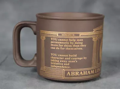 Vintage Hornsea Pottery Abraham Lincoln American Presidents Fiscal Policy Mug • £9.99