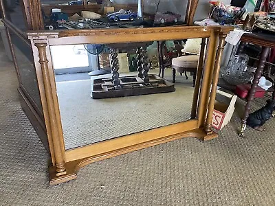 Oak Dresser Top Mirror - 42” Wide X 29” High Could Also Be A Topper For Sideboat • $89.99