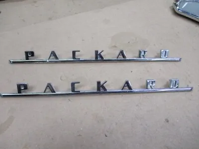 1949-50 Packard Emblem (pair)  NOS? • $127.50