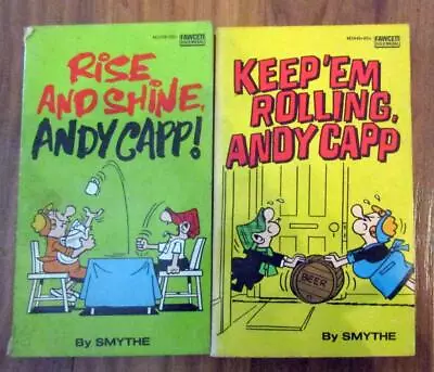 2 Vintage Andy Capp Paperback Books - Smythe - 1st Print - 1975 • $10