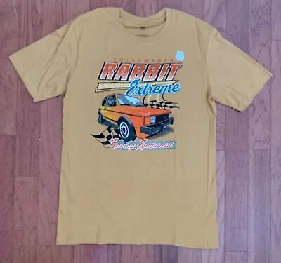 New Mens Tan Volkswagen Official Licensed Product Rabbit Large Tee Shirt • $24.99