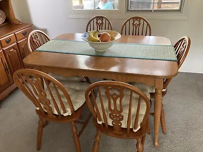 $350 • Buy Vintage Dining Room Table Chairs And Buffet