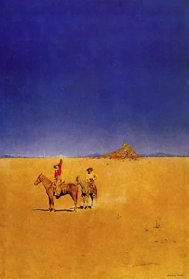 Desert Cowboys 15x22 Hand Numbered Edition Maxfield Parrish Art Deco Print • $48.99