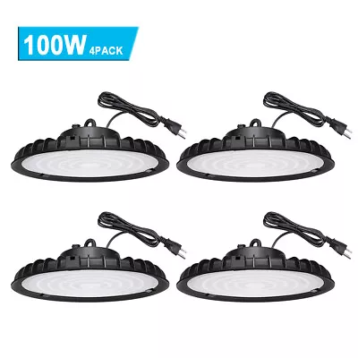 4Pack 100W UFO Led High Bay Light Warehouse Factory Commercial Gym Shop Fixtures • $76.84