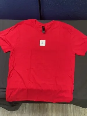 Hanes Xlarge - V-neck Tshirt Blank NANO-T Cotton RED • $3