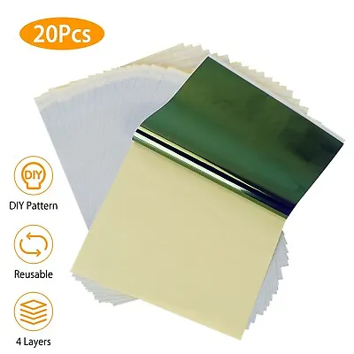 $11.51 • Buy Tattoo Transfer Paper Stencil Carbon Thermal Tracing Hectograph Supplies Sheets