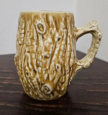 Wade England Pottery Brown Beige Tree Bark Ceramic Coffee Tea Mug 1970s Novelty • £12.95