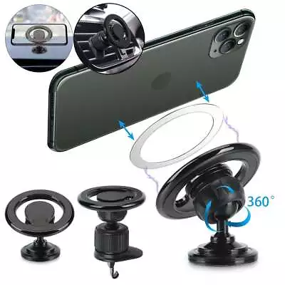 Strong Magnetic 360° Rotation Mag Safe Air Vent Car Mount Dashboard Phone Holder • $9.47