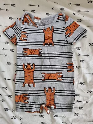 Baby Boys Size 0 SOOKI BABY Tiger Romper/Bodysuit! • $10