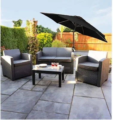 2m Outdoor Crank And Tilt Garden Parasol • £34.99