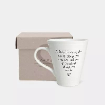 East Of India A Friend Is The Nicest ...Porcelain Mug Friendship Keepsake Gift  • £11.99