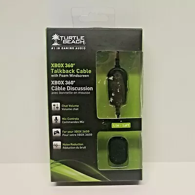 Turtle Beach Xbox 360 Talkback Cable With Foam Windscreen - Brand New - Audio  • $8.77