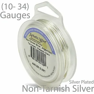 $11.57 • Buy Silver Plate Non-Tarnish Artistic Wire - Tarnish Resistant Silver Plated Wire