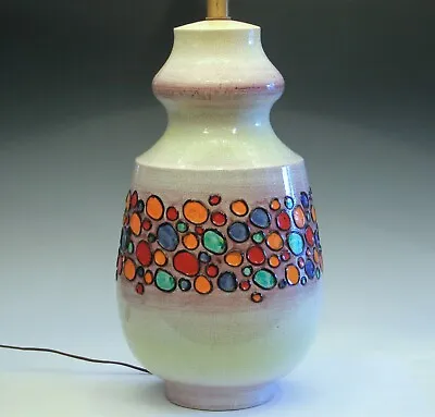 Bagni Raymor Italian Pottery Vintage Lamp Large MCM Modern Ceramic 34  • $495