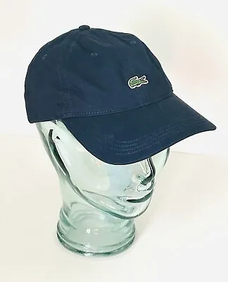 Tu-One Mens Lacoste Baseball Cap Hat Blue Logo Embroidered Adjustable Cotton New • $39.95