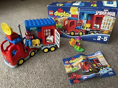 £35 • Buy LEGO DUPLO 10608 Spider-Man Spider Truck Adventure COMPLETE Box & Instructions