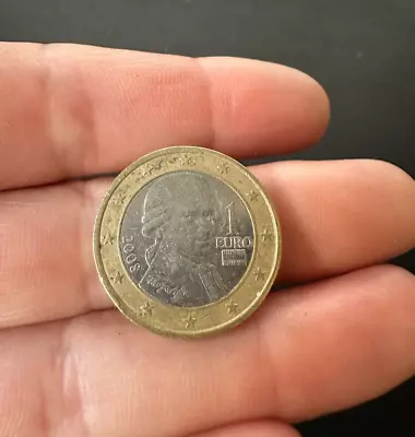 1 Euro Coin  2008 Mozart Austria • £5.99