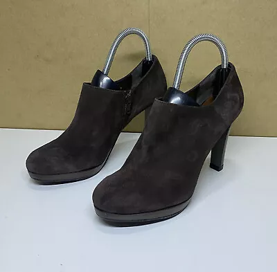 Sachelle Couture Womens Shoes UK 6 EU 39 Brown Suede Platform Heels • £20