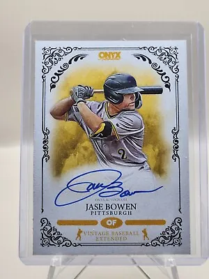 $15 • Buy 2022 Onyx Extended Jase Bowen Auto Blue Ink Pittsburgh