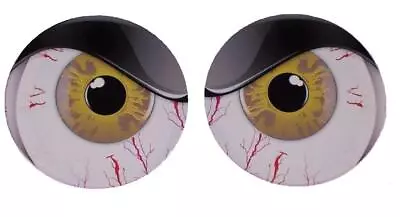 Shotgun Bug Catcher Scoop Supercharged Air Intake Gold Eyes Vinyl Stickers Pair • $33.99