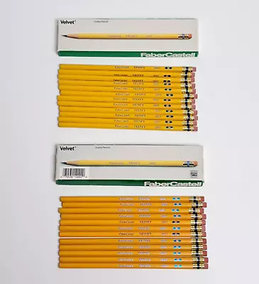 Vintage Faber-Castell Velvet Pencils 3557 No. 2 HB Made In USA - 24 Pencils • $17.95