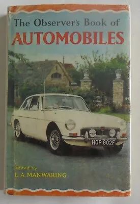 Observers Book Of Automobiles 1968 Very Clean & Tidy • £13.22