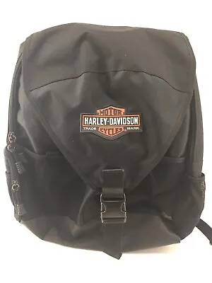Harley Davidson Motorcycle Backpack Back Pack Black Helmet Padded Laptop Bag • $39.99
